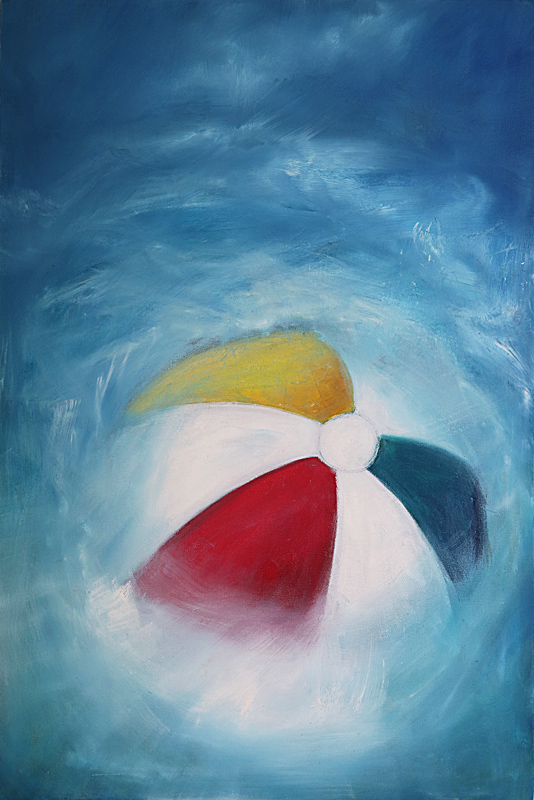 Painting - The Astronaut's Beach Ball