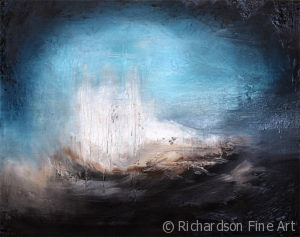 Abstract Landscape Oil Painting - The Invisible Folly No.4 by Sara Richardson