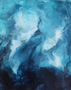 Contemporary encaustic painting The Exacting Potion 6 by fine artist Sara Richardson