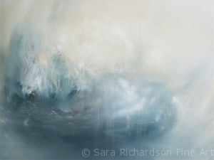 Abstract nature inspired painting by contemporary artist Sara Richardson