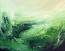 Acrylic Painting Prairie Winds No.1 by Sara Richardson