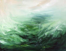 Acrylic Painting Prairie Winds No.2 by Sara Richardson