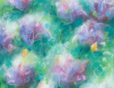 Contemporary abstract nature and floral artwork by artist Sara Richardson