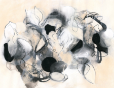 Contemporary abstract nature botanical drawing Sara Richardson Artist