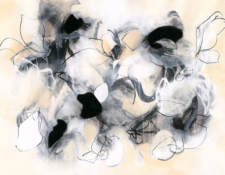 Sara Richardson contemporary artist abstract botanical nature inspired art and charcoal drawings