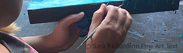 Encaustic paintings and art contemporary artist Sara Richardson