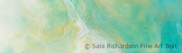 Flight Patterns No.3 Encaustic Painting by contemporary artist Sara Richardson