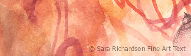Modern and contemporary watercolor art by fine artist SaraRichardson