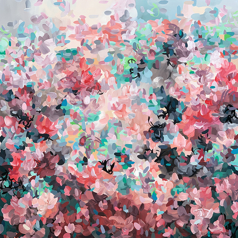 Sara Richardson contemporary fine art painting drawings and abstract botanical abstract emotional