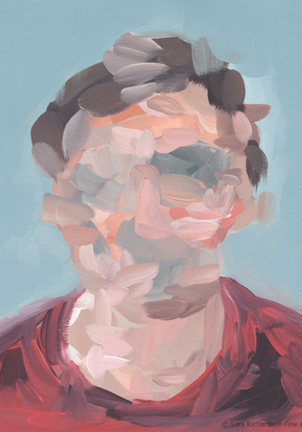 Abstract contemporary figurative paintings and artwork by fine artist Sara Richardson