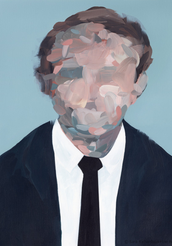 Abstract contemporary figurative paintings and artwork by fine artist Sara Richardson