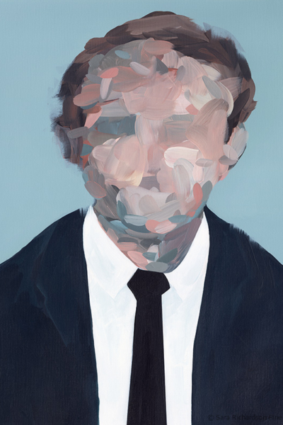 Abstract contemporary figurative paintings and artwork by fine artist Sara Richardson