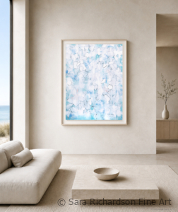 Contemporary abstract curated paintings for fine art advisory, galleries, collectors art buyers by Sara Richardson