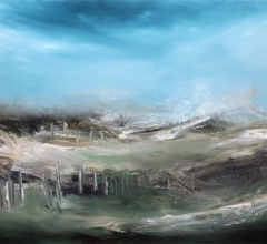 Elevare Two oil on canvas painting by fine artist Sara Richardson.