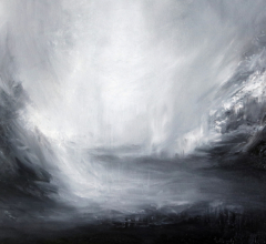 Abstract landscape oil painting Hidden Message No.34 by Sara Richardson