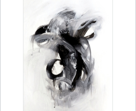 Acrylic painting Seedling Study No.1 by fine artist Sara Richardson