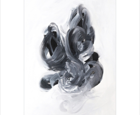 Acrylic painting Seedling Study No.8 by fine artist Sara Richardson