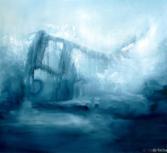 Abstract nature inspired painting by contemporary artist Sara Richardson