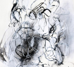 Abstract organic nature drawings by contemporary artist Sara Richardson