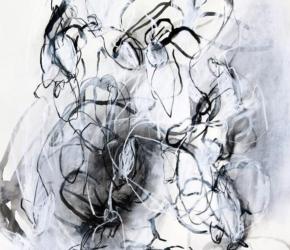 Melodic Minor No.8<br/>
Mixed media on 250gsm paper 22w x 30h in.<br/><u><a href="https://www.shockandslaw.com/contact-richardson-fine-art" target="_blank" rel="noopener">original & licensing available</a></u> Abstract organic nature drawings by contemporary artist Sara Richardson