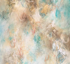 Contemporary Abstract Flora Fauna Drawing by Fine Artist Sara Richardson