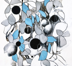Modern nature abstract drawing by artist Sara Richardson