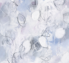 Float No.13 - Light Lavender Suspension<br/>
Mixed media on 400gsm paper 18w x 24h in. Contemporary abstract botanic charcoal pastel art drawing by fine artist Sara Richardson