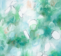 Float No.28 - Suspended Interval <br/>Mixed media on 400gsm paper 18w x 24h in. Contemporary abstract botanic nature charcoal drawing artwork by fine artist Sara Richardson