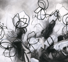 Contemporary abstract botanical and nature inspired artwork by modern artist Sara Richardson