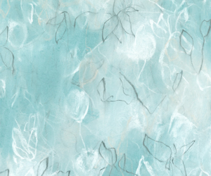Wild Flowers No.16.2<br/>
Mixed media on 300gsm paper | <a href="https://www.shockandslaw.com/contact-richardson-fine-art" target="_blank" rel="noopener">inquire about this piece</a> Contemporary smokey blue green abstract plants and flowers by artist Sara Richardson