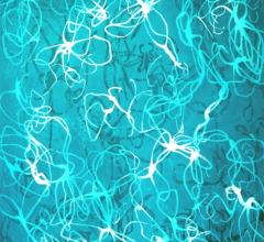 Aqua Chiffon No.2- Compressed Veil<br/>
Acrylic on 640gsm paper