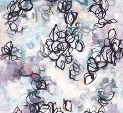 Chiffon Minor No.3 - Layered Veil<br/>
Acrylic on 640gsm paper 22w x 30h in. Abstract organic nature inspired artwork Sara Richardson