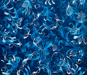 Petite Blue Chiffon No.4<br/>
<u><a href="https://www.shockandslaw.com/contact-richardson-fine-art" target="_blank" rel="noopener">commission similar work</a></u> Painting nature inspired blue artist Sara Richardson