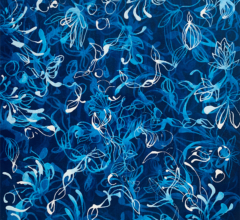 Petite Blue Chiffon No.4 Painting nature inspired blue artist Sara Richardson