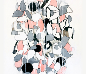 Melodic Minor No.15<br/>
Mixed media on 250gsm paper 22w x 30h in.<br/><u><a href="https://www.shockandslaw.com/contact-richardson-fine-art" target="_blank" rel="noopener">original & licensing available</a></u> Modern nature floral art by contemporary artist Sara C Richardson