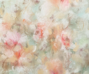 Peach Gelato In The Garden<br/>
Mixed media on 640gsm paper | <a href="https://www.shockandslaw.com/contact-richardson-fine-art" target="_blank" rel="noopener">inquire about this piece</a> Contemporary nature and floral Drawing Peach Gelato In The Garden
