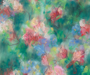 Wild Flower Anthem<br/>
Mixed media on 300gsm paper | <a href="https://www.shockandslaw.com/contact-richardson-fine-art" target="_blank" rel="noopener">inquire about this piece</a> Modern abstraction artwork by contemporary artist Sara Richardson