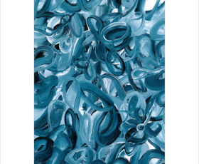 Contemporary indigo paintings and artwork by artist Sara Richardson