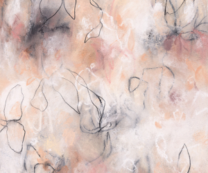 Wild Flowers No.29<br/>
Mixed media on paper | <a href="https://www.shockandslaw.com/contact-richardson-fine-art" target="_blank" rel="noopener">inquire about this piece</a> Abstract organic charcoal drawing nature and floral inspired