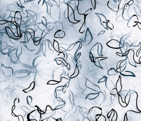 Chiffon No. 7<br/>
Acrylic on 640gsm paper 22w x 30h in.<br/><u><a href="https://www.shockandslaw.com/contact-richardson-fine-art" target="_blank" rel="noopener">licensing available</a></u> Modern abstract nature artwork by artist Sara Richardson