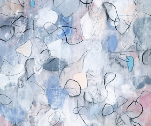 Raining Petals No.1<br/>
Mixed media on 400gsm paper | <a href="https://www.shockandslaw.com/contact-richardson-fine-art" target="_blank" rel="noopener">inquire about this piece</a> Modern abstract charcoal drawing by artist Sara Richardson contemporary professional artist nature Sarah Richardson wall decor