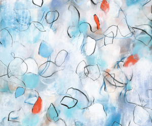 Raining Petals No.2<br/>
Mixed media on 400gsm paper | <a href="https://www.shockandslaw.com/contact-richardson-fine-art" target="_blank" rel="noopener">inquire about this piece</a> Contemporary abstract nature drawings and artwork Sara Richardson