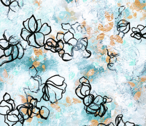 Chiffon Minor No. 2<br/>
Acrylic on 640gsm paper 22w x 30h in.<br/><u><a href="https://www.shockandslaw.com/contact-richardson-fine-art" target="_blank" rel="noopener">original & licensing available</a></u> Contemporary abstract nature artwork by artist Sara Richardson