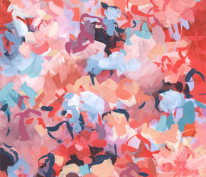 Tango No.1<br/>
Acrylic on 640gsm paper 22w x 30h in. <br/><u><a href="https://www.shockandslaw.com/contact-richardson-fine-art" target="_blank" rel="noopener">original available</a></u> Contemporary abstract nature botanical drawing Sara Richardson Artist