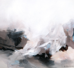 Contemporary abstract landscape artwork by fine artist Sara Richardson