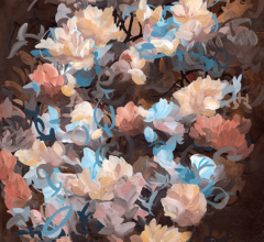 Contemporary flowers and plants artwork abstract painting by artist Sara Richardson
