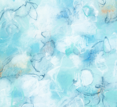 Sara Richardson contemporary art inspired by blue botanical abstract plants