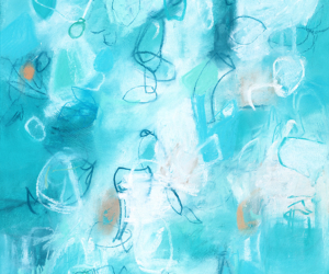Mixed media drawing and artwork nature abstract by artist Sara Richardson