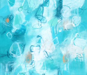 Mixed media drawing and artwork nature abstract by artist Sara Richardson