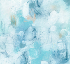 Sara Richardson contemporary art inspired by blue botanical abstract plants